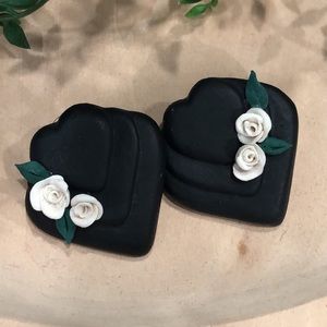 Heart & Roses earrings